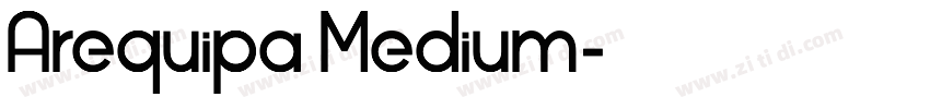 Arequipa Medium字体转换
